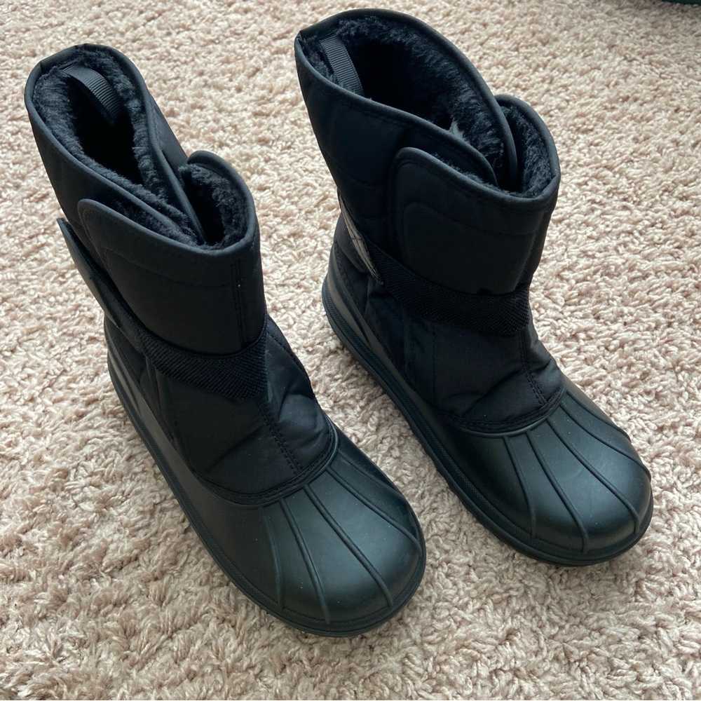 Kids Black Winter Boots